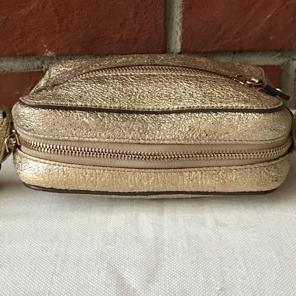 Anya Hindmarch Bags Anya Hindmarch Smiley Face Metallic Gold